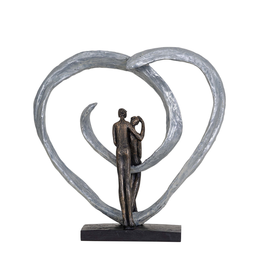 Love In Circular Heart Sculpture
