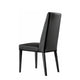 Savona - Dining Chair In Black Ecoleather With Matt Black Base