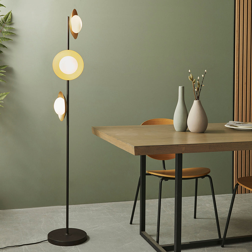 WEBEX Capa Floor Lamp Gold & Dark Bronze