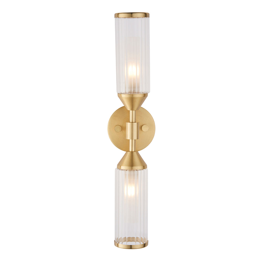 WEBEX Newton 2 Light Wall Light Satin Brass