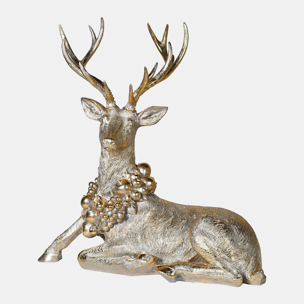 Gold Deer With Collar Statue (GI)