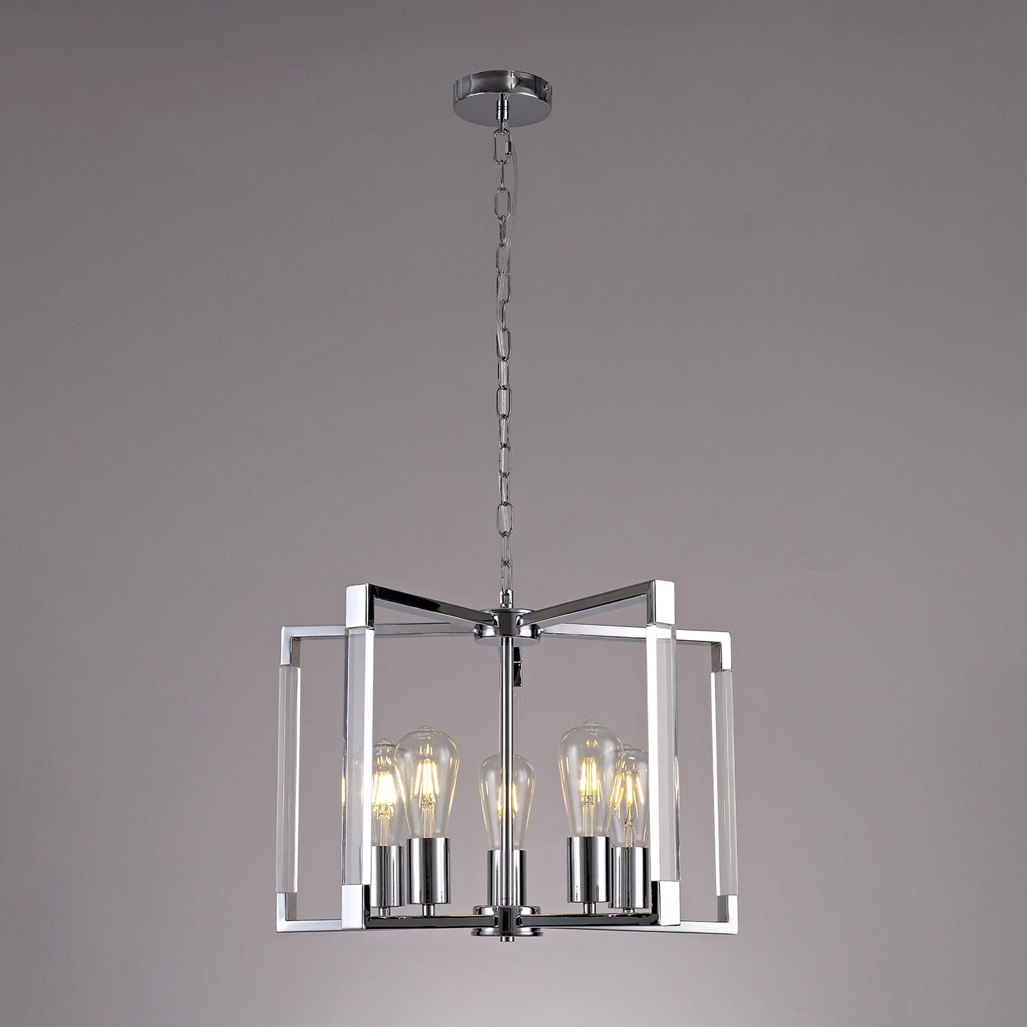 Element Nickel 5 Light Pendant