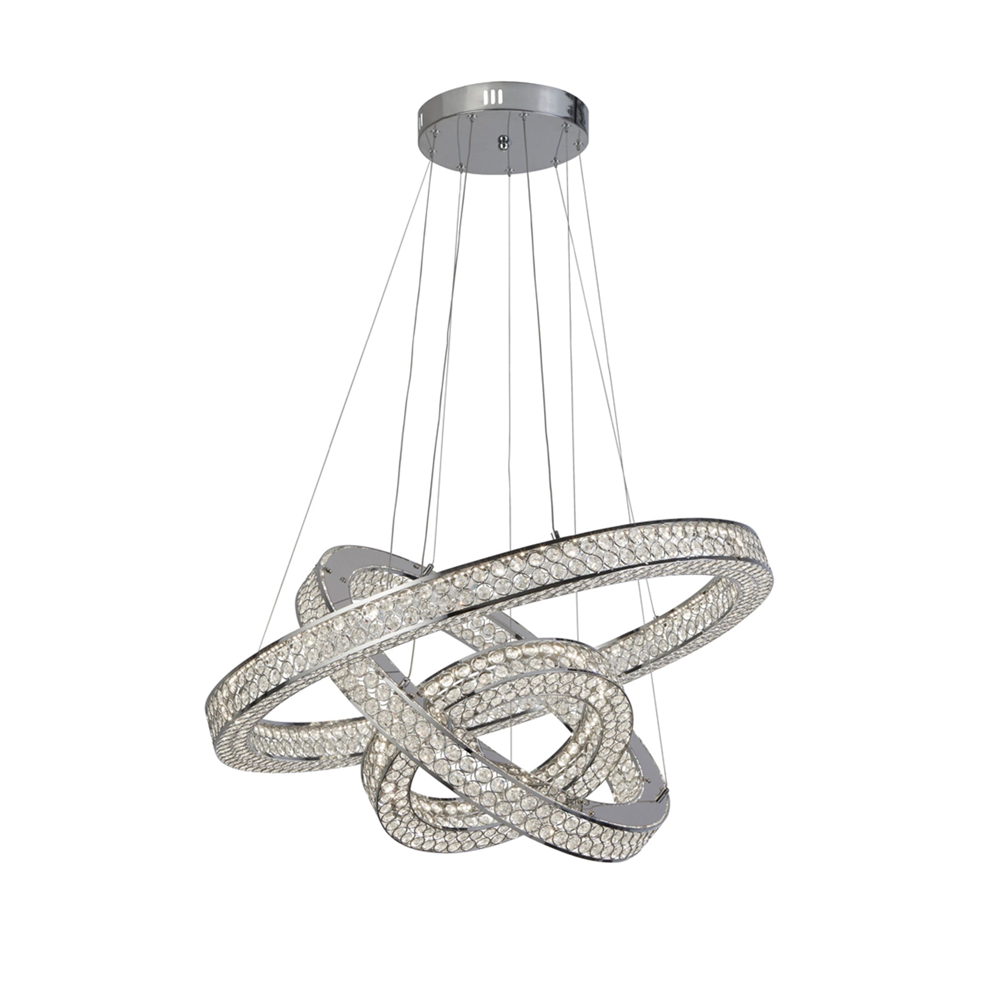 Sirus 3 Light LED Pendant Chrome