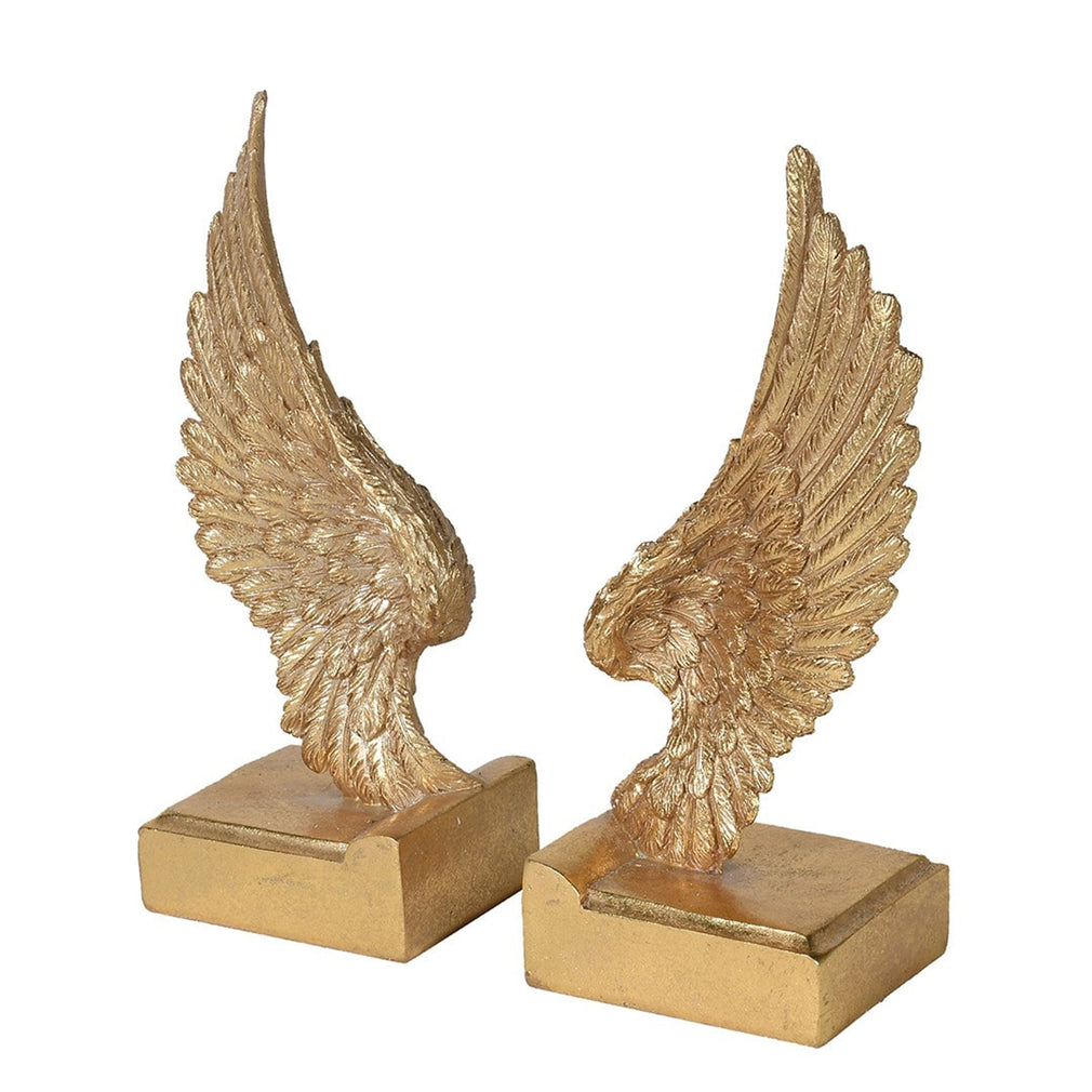 Wing Bookends Gold