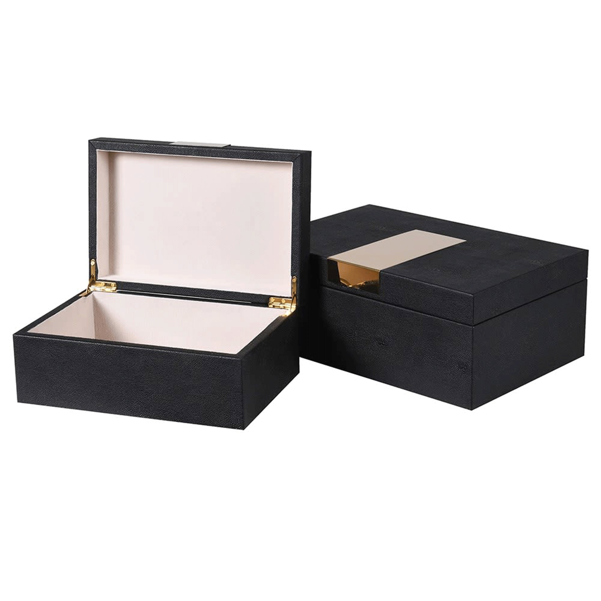 Boxes Black & Gold - Set of 2