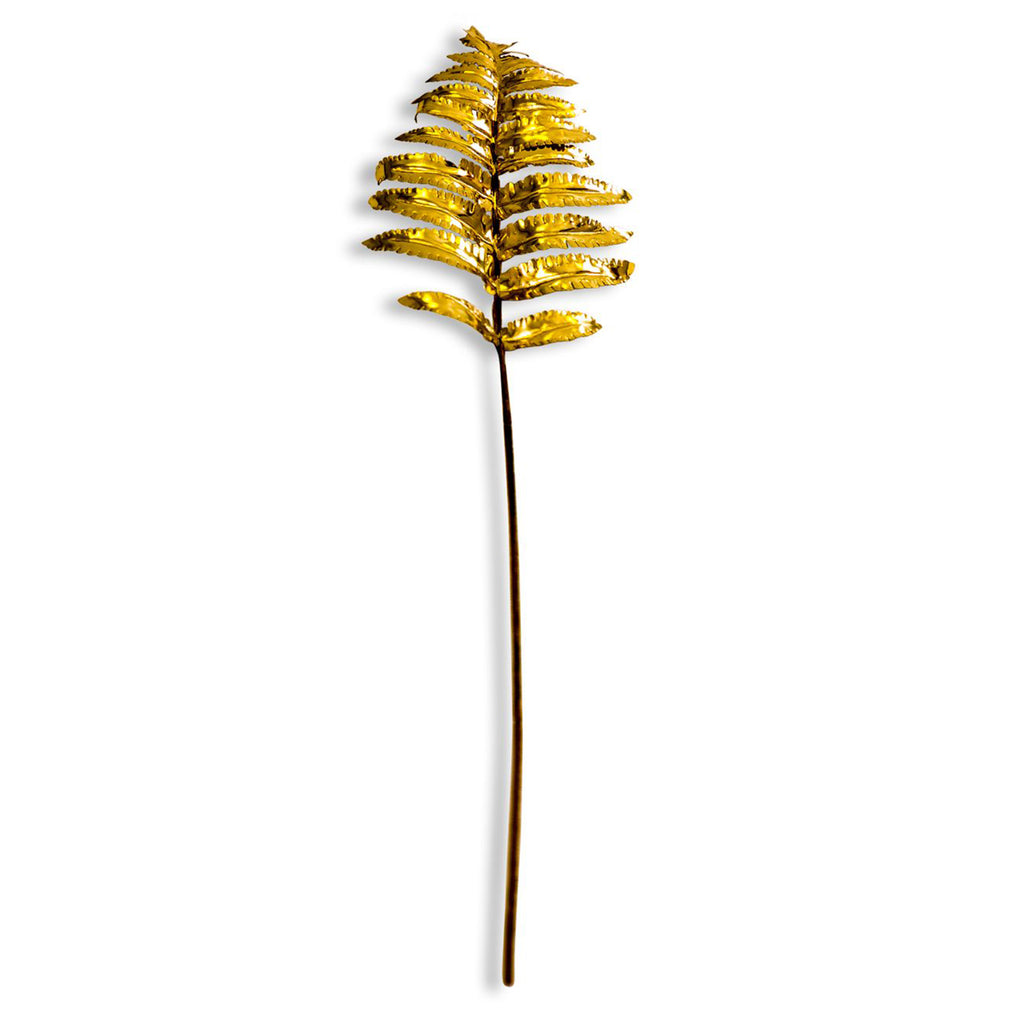 Metallic Gold Boston Fern Tall Stem