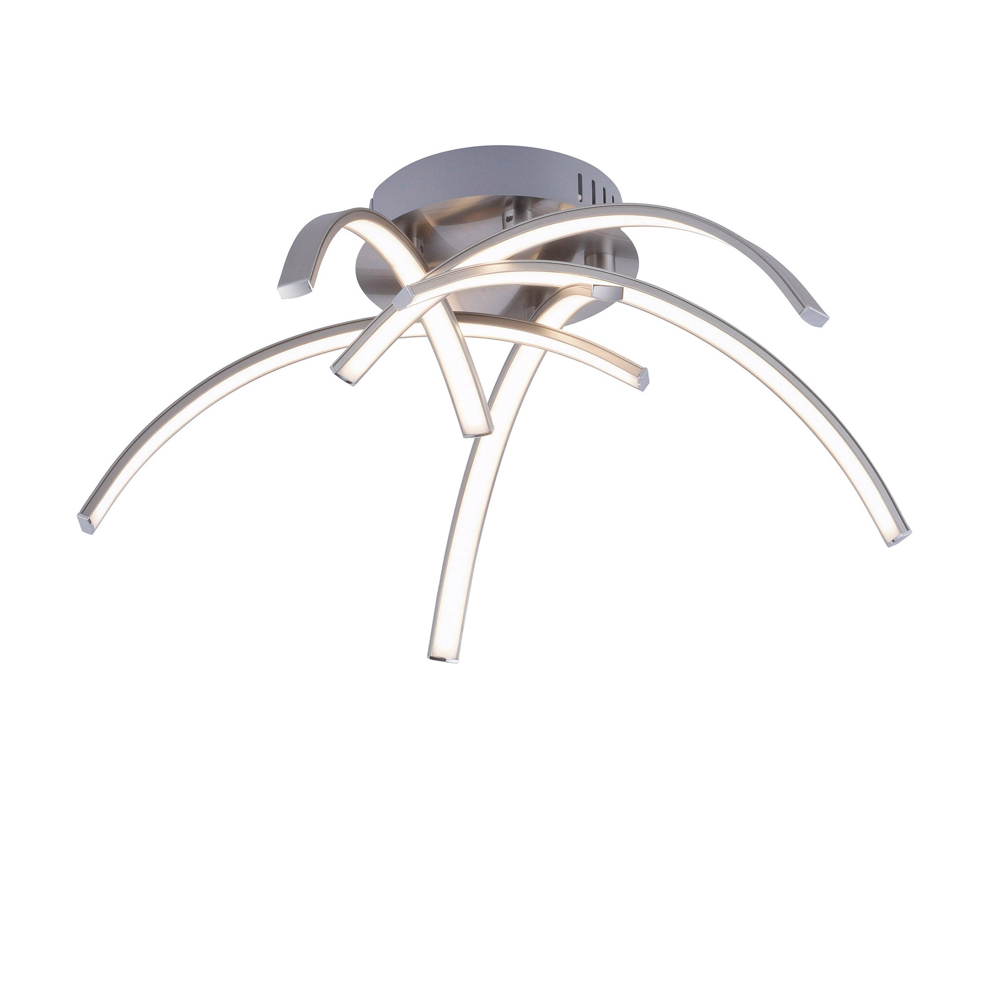 Amy 5 LED Semi Flush Silver