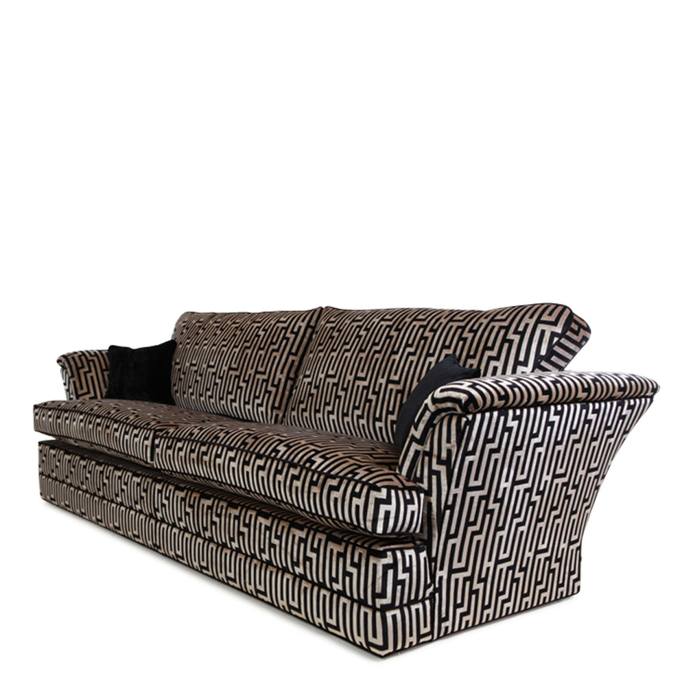 Standard Back 4 Seat Sofa Straight Back In Fabric Grade 9