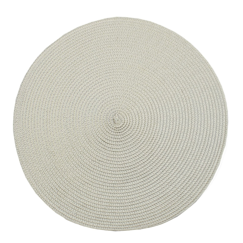 Circular Ribbed Placemat Linen