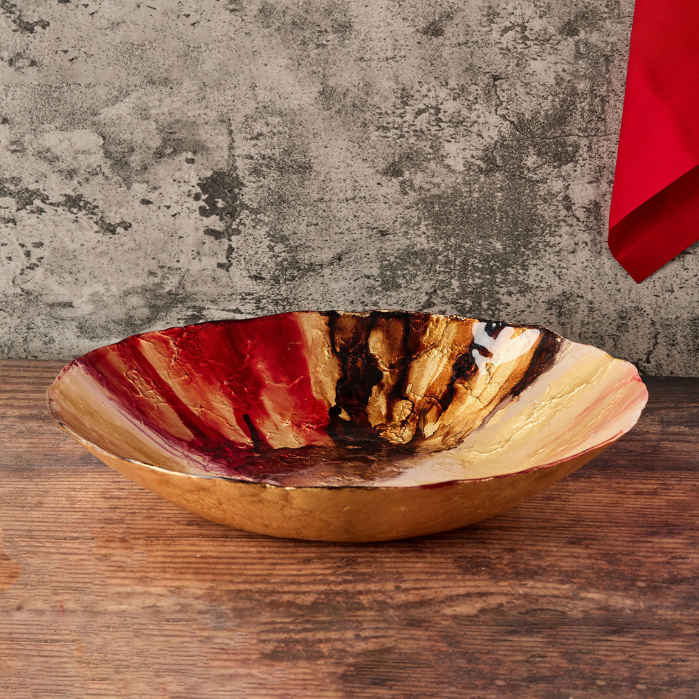 Abstract Red Bowl