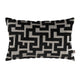 Maze Velvet Black Bolster Cushion