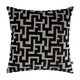 Maze Velvet Black Small Cushion