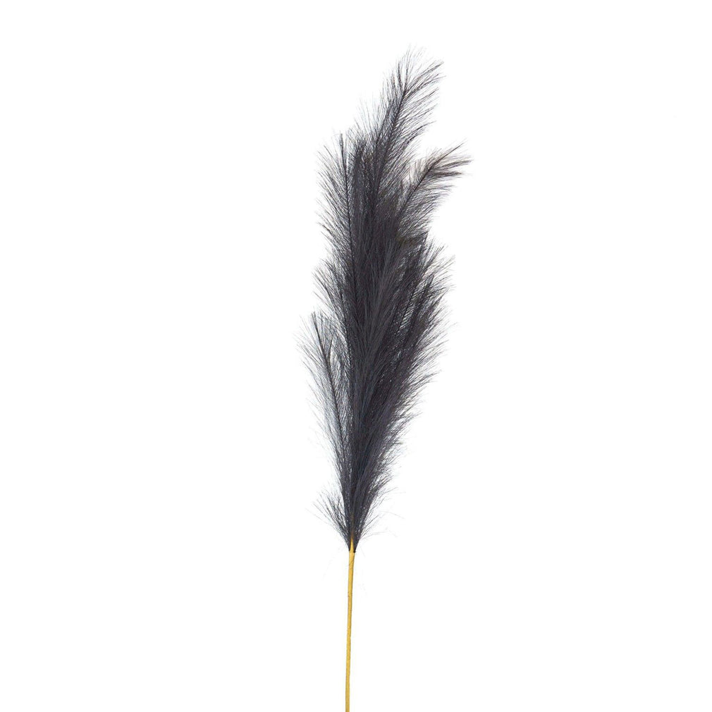 Faux Pampas Grass Stem Large Grey