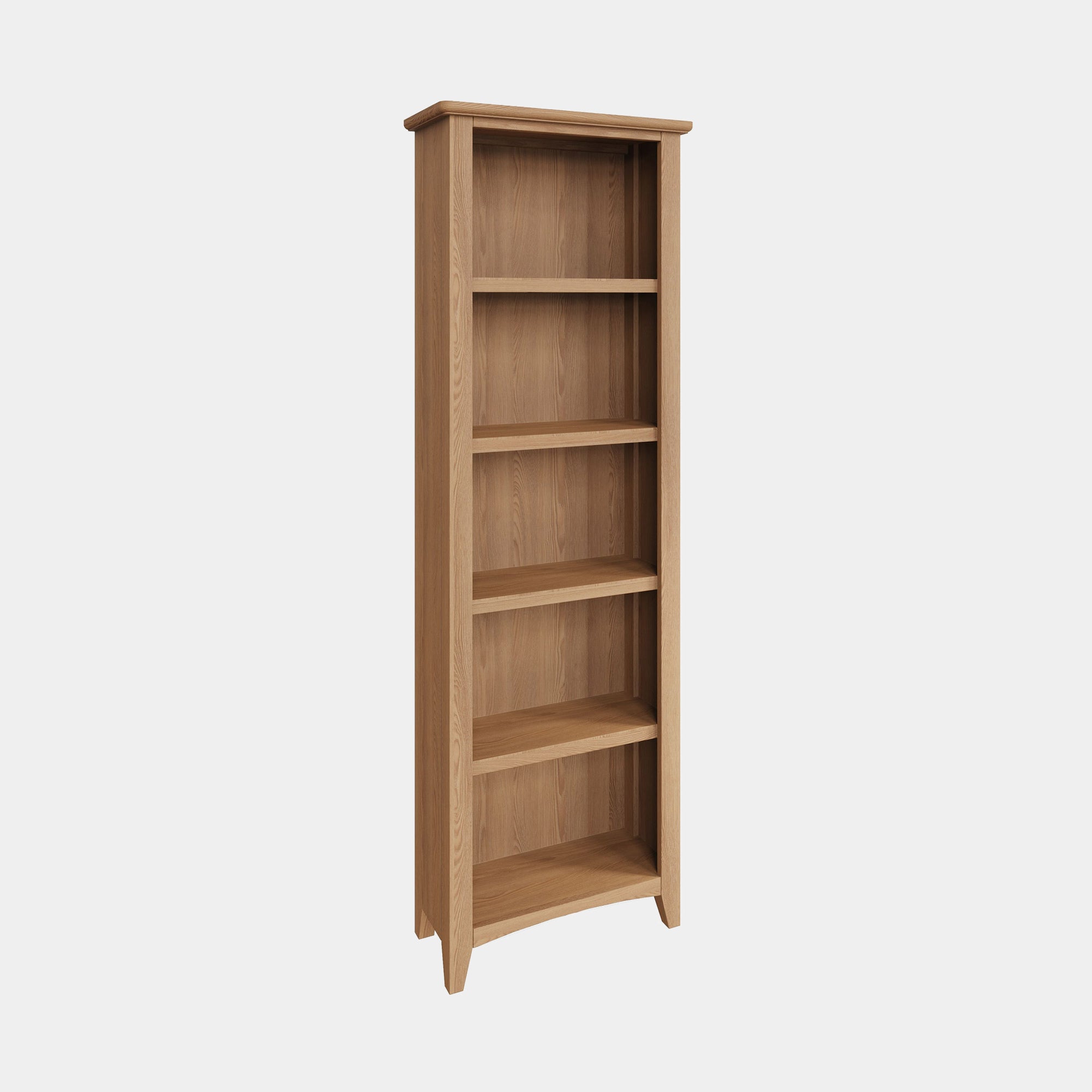 Burham - Large Bookcase Oak Finish