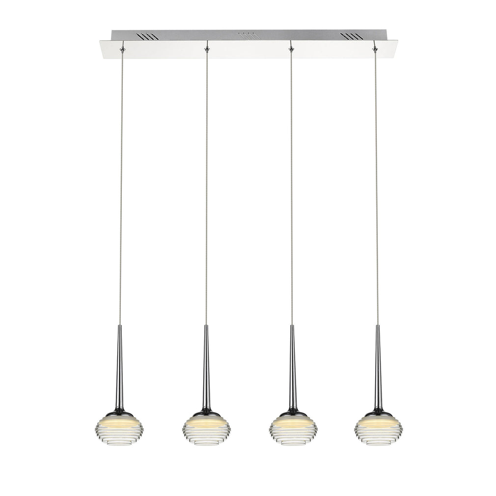 Spyder 4 LED Bar Pendant Chrome