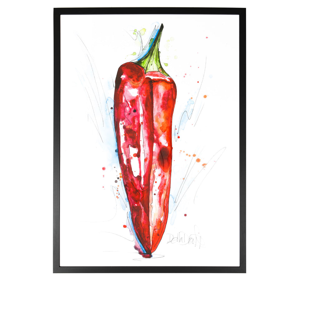 Red Chilli Pepper Small - by Della Doyle