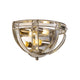 Chiltern 2 Wall Light Polished Nickel Crystal Decorations