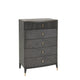 Tall 5 Drawer Chest- Ebony Finish