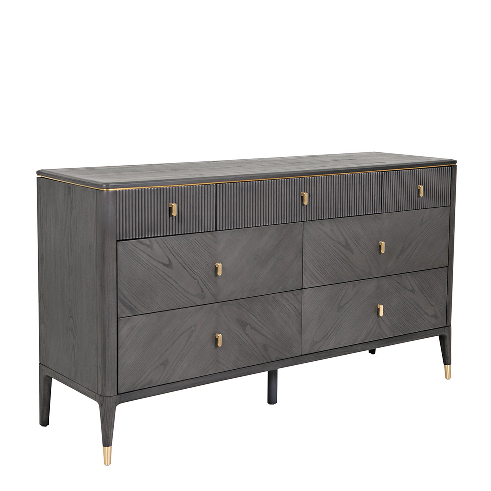 Dynasty - 7 Drawer Wide Chest In Ebony Finish