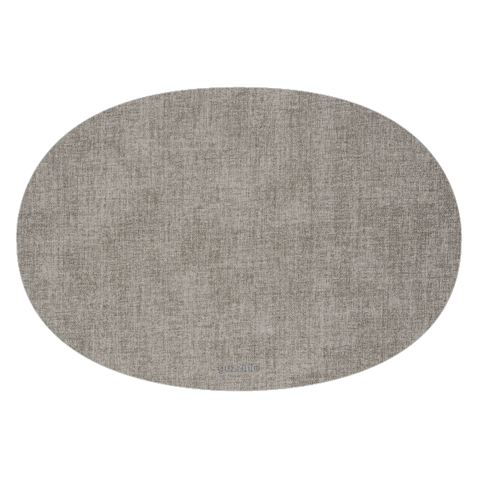 Fabric Oval Reversible Placemat Sky Grey