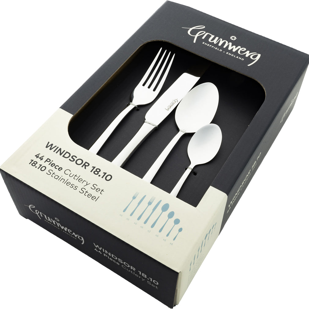 Windsor Stainless Steel 44 Piece Cutlery Set