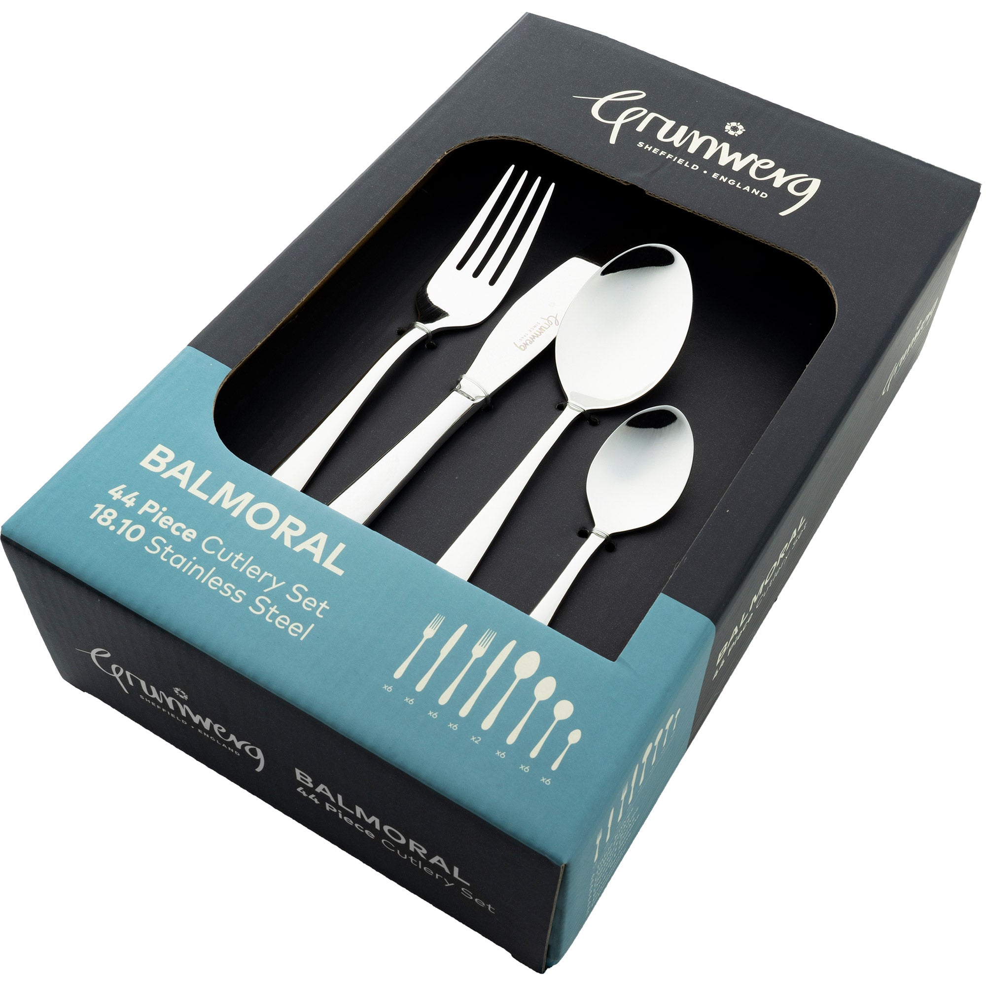 Balmoral Stainless Steel 44 Piece Cutlery Set