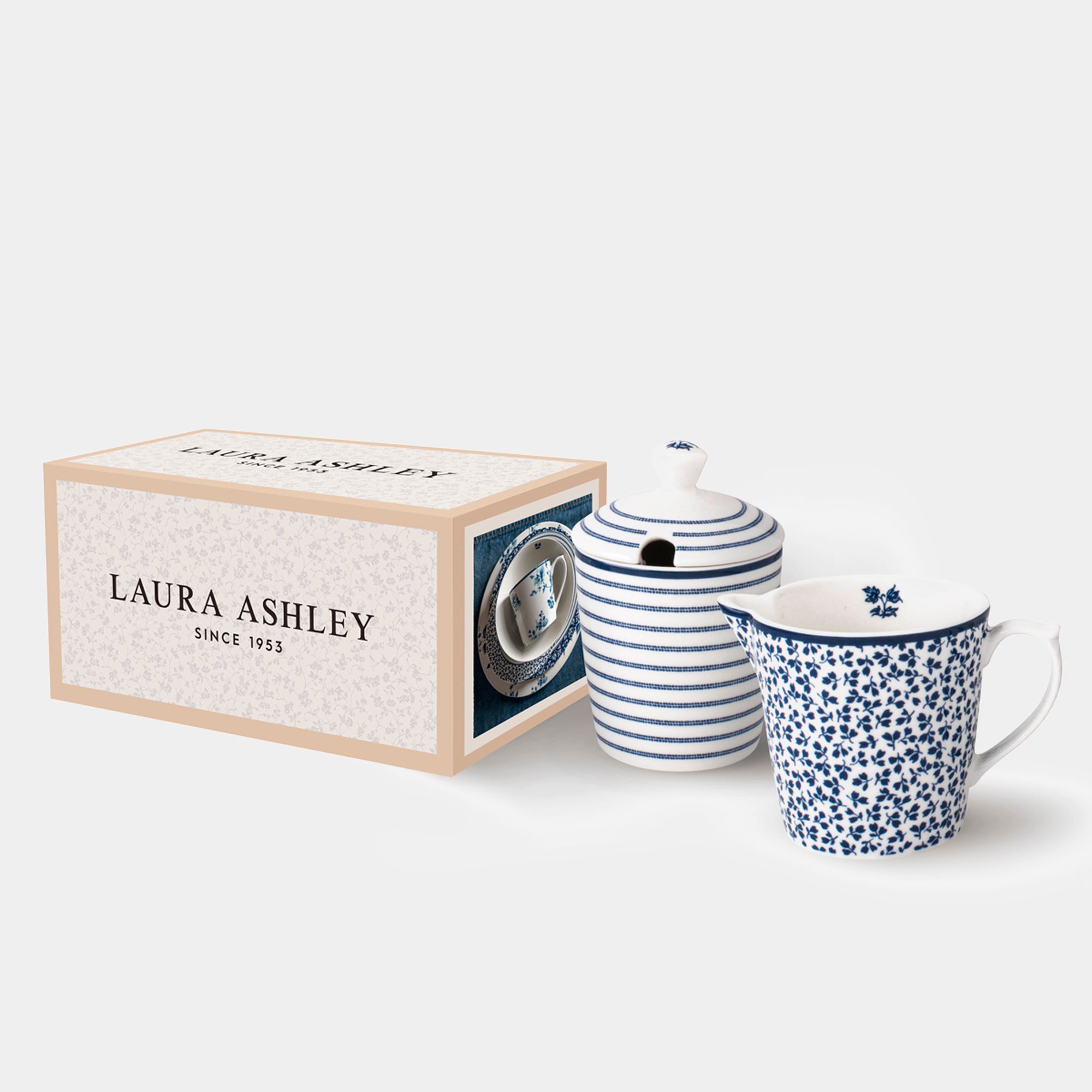 Laura Ashley Blueprint - Milk Jug & Sugar