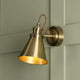 Laura Ashley Rufus Single Spotlight Antique Brass