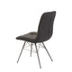 Aston - Dining Chair In Grey Fabric Brushed Stainless Steel Frame