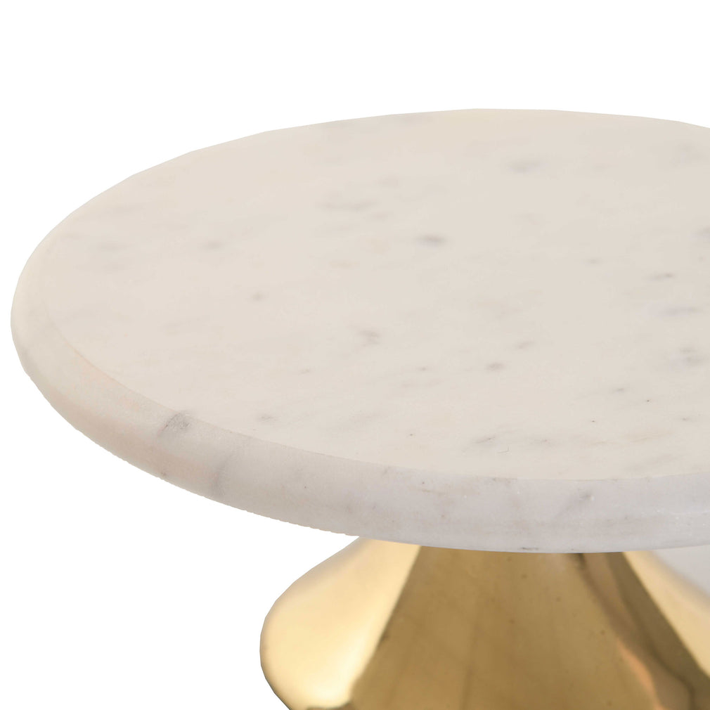Marble & Gold Cake Stand - Large