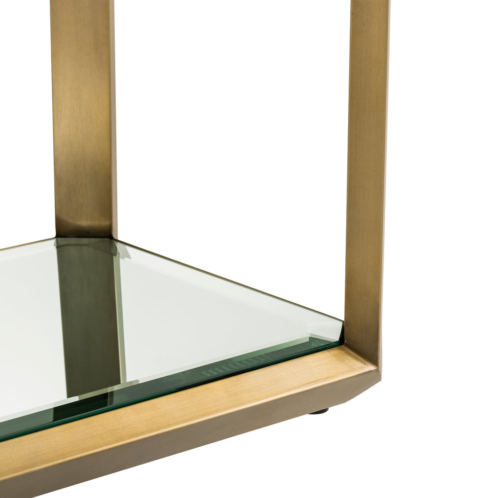 Eichholtz Callum - Console Table Brushed Brass Smoked Mirror Glass