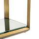 Eichholtz Callum - Console Table Brushed Brass Smoked Mirror Glass