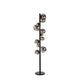 Fischer Floor Lamp Satin Black/Chrome Glass