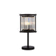 Bendir Table Lamp Black/Clear Crystal