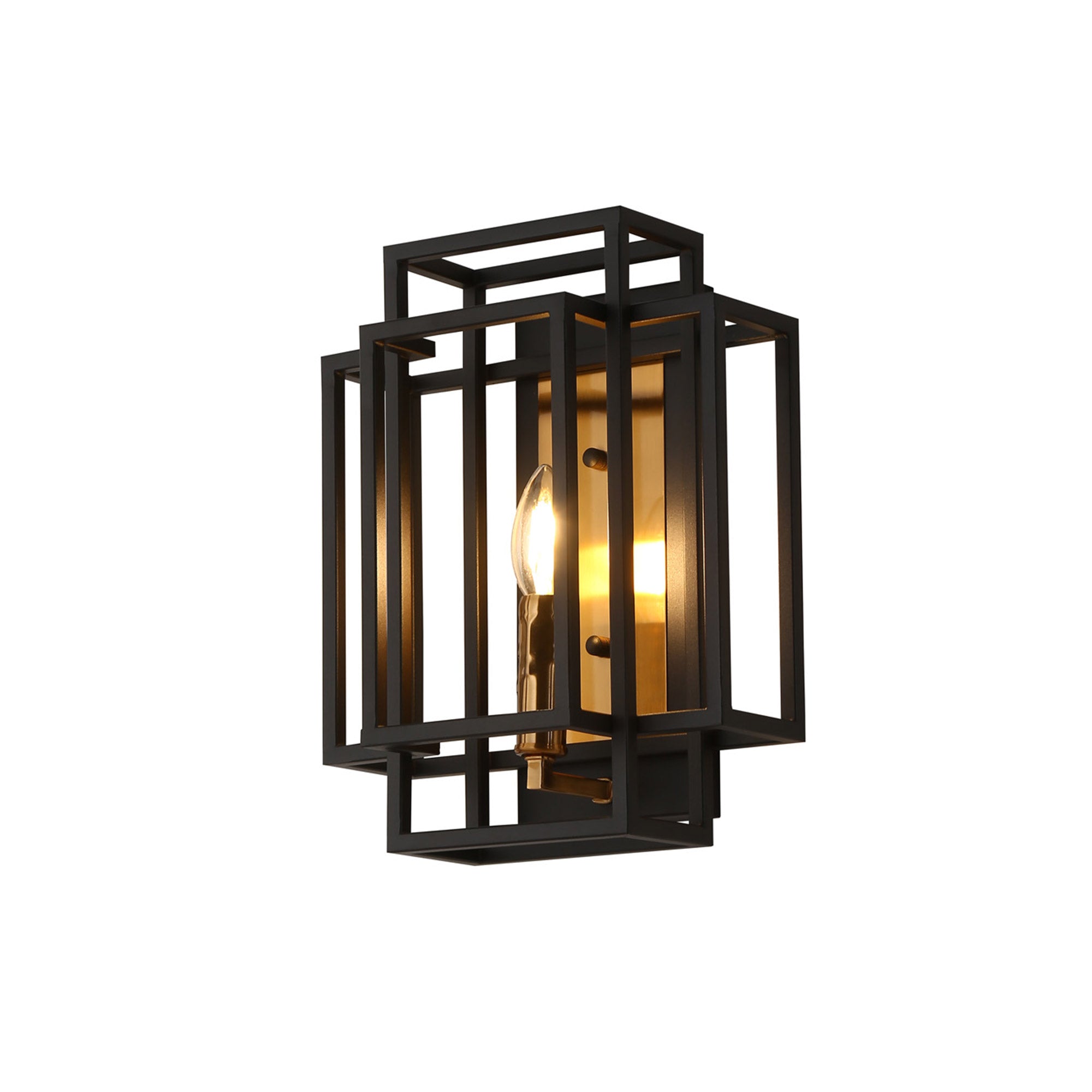 Dutton Wall Light Black/Gold