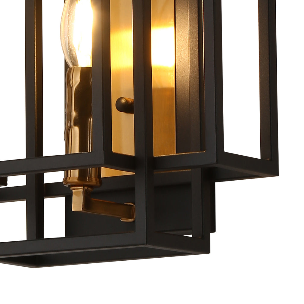 Dutton Wall Light Black/Gold