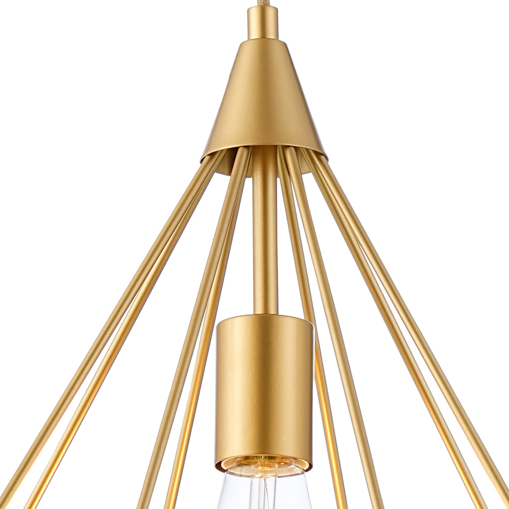 Bishop Large Pendant Gold Finish