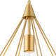 Bishop Large Pendant Gold Finish