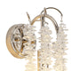 Flora Wall Light Polished Nickel/Clear Crystal