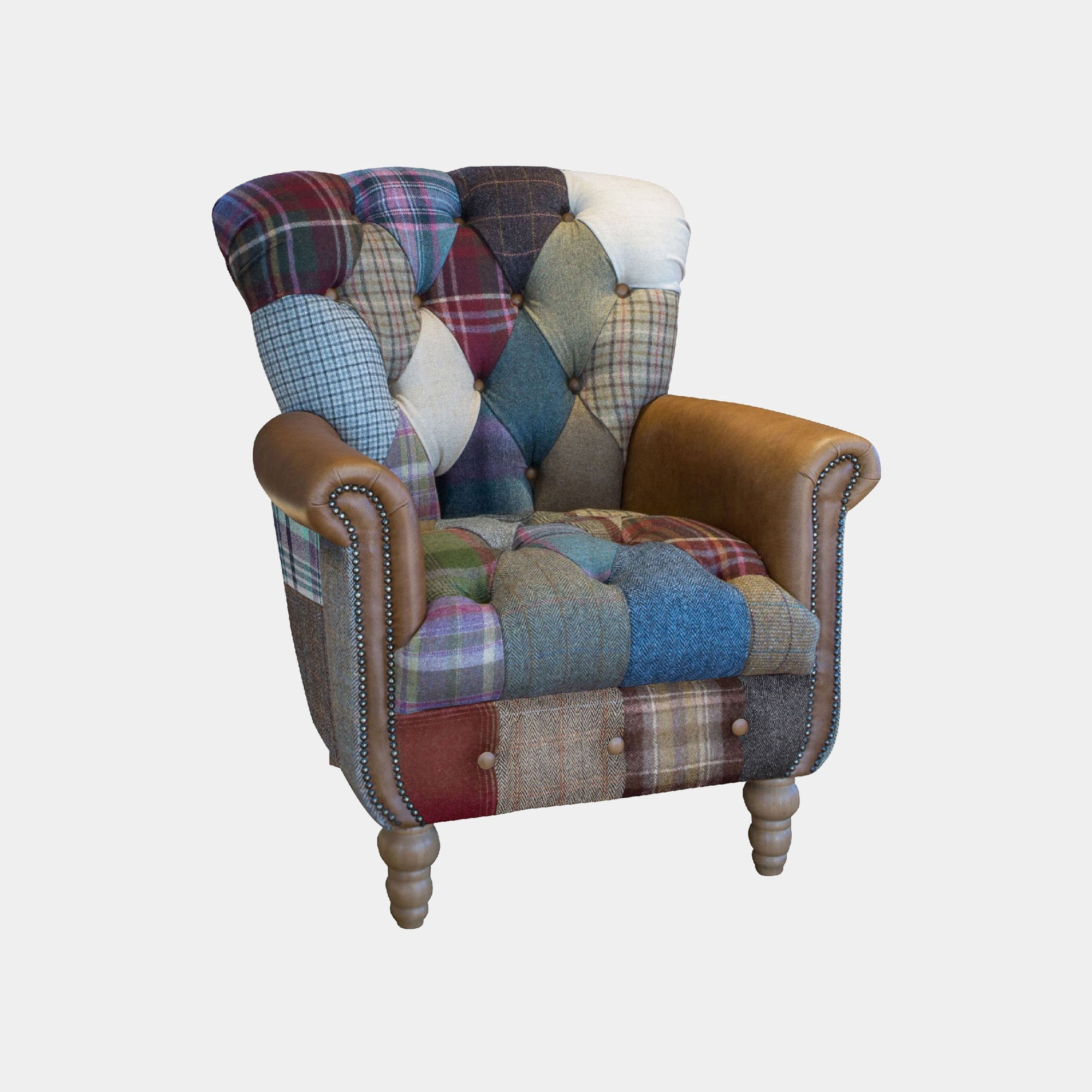 Chair In Fabric Patchwork
