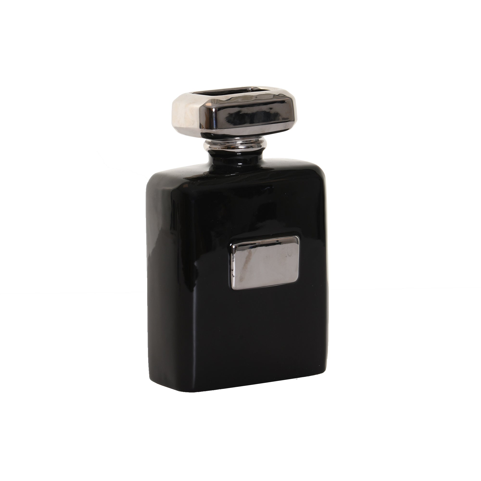 Perfume Bottle Vase Black