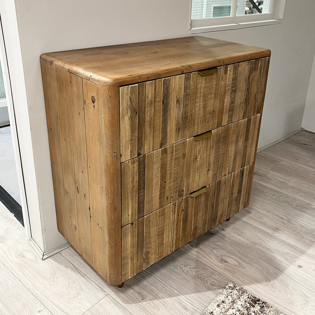 Beaufort 3 Drawer Chest Rustic Oak