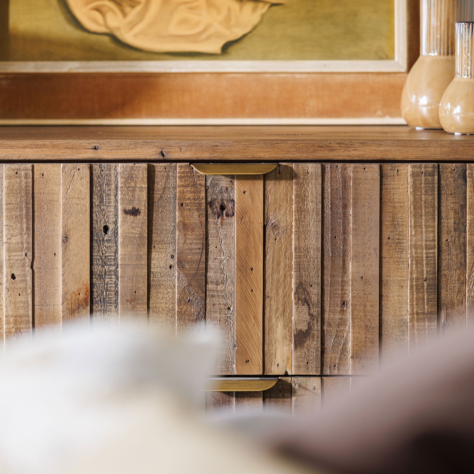 6 Drawer Wide Chest Rustic Oak