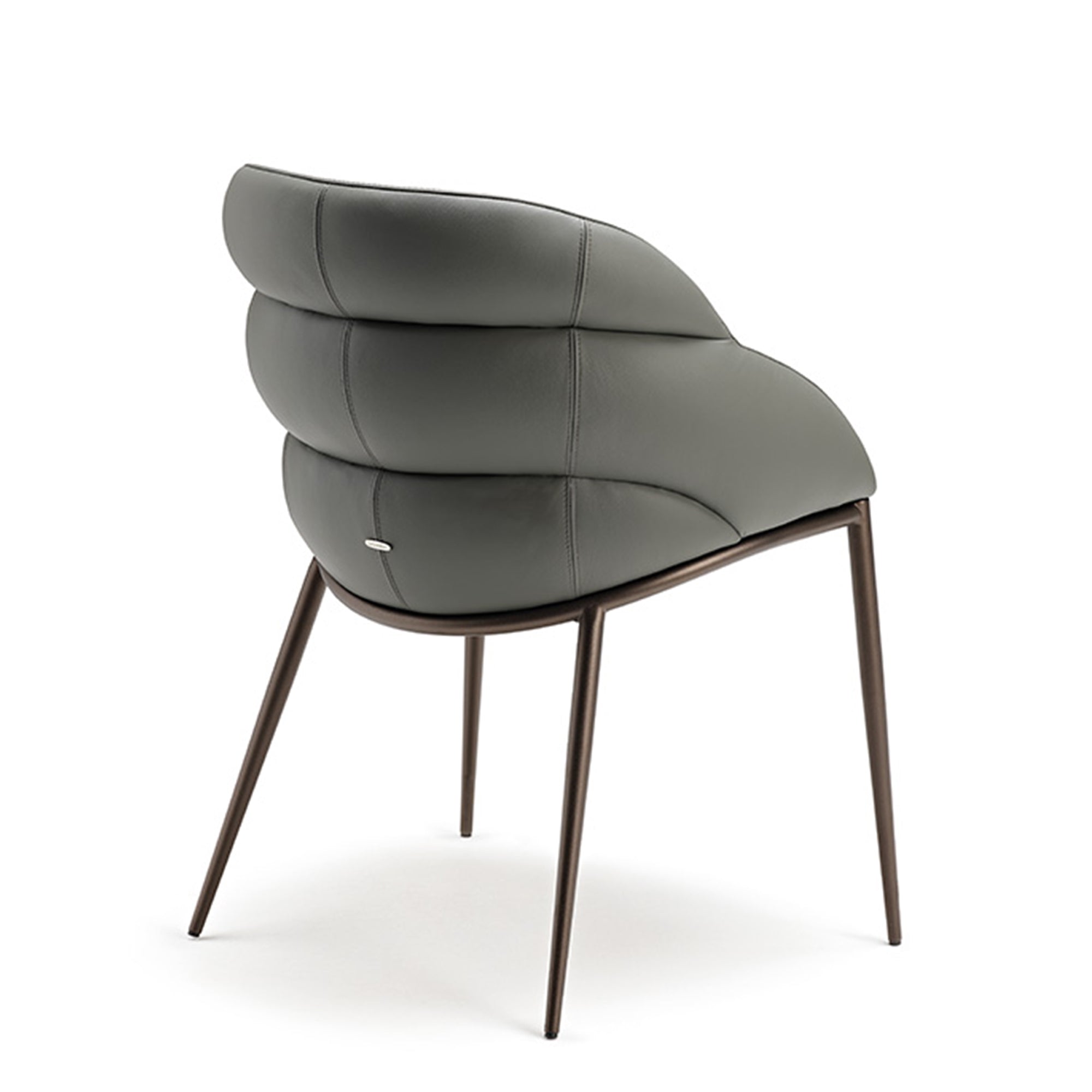 Cattelan Italia Camilla - Dining Chair In Faux Leather with Metal Legs