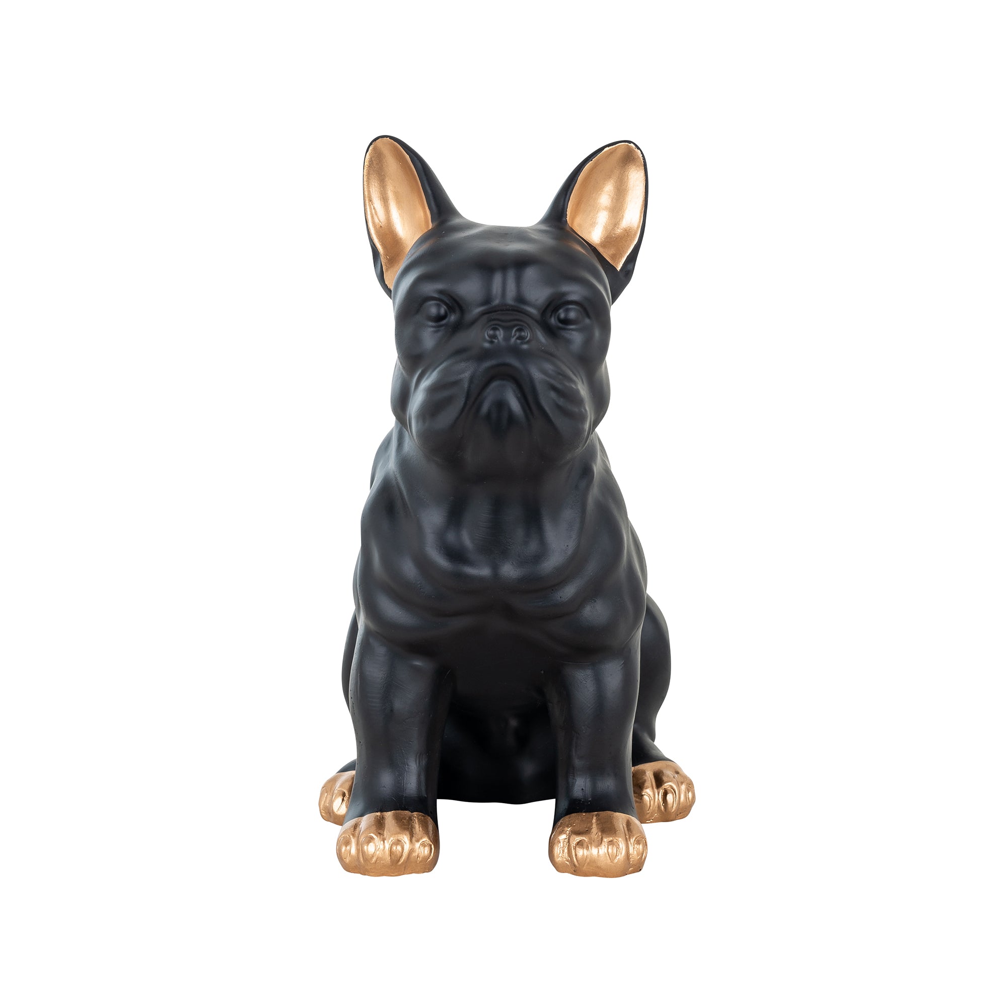 Frenchie Sculpture Black & Gold