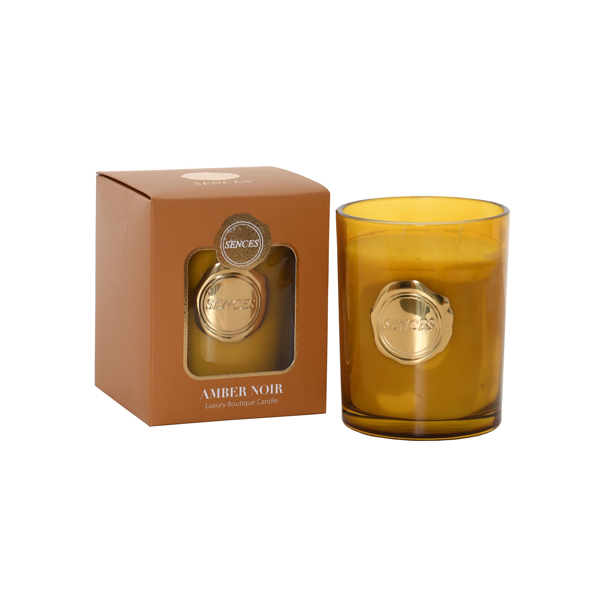 Sences Premium Luxury Scented Candle Amber Noir