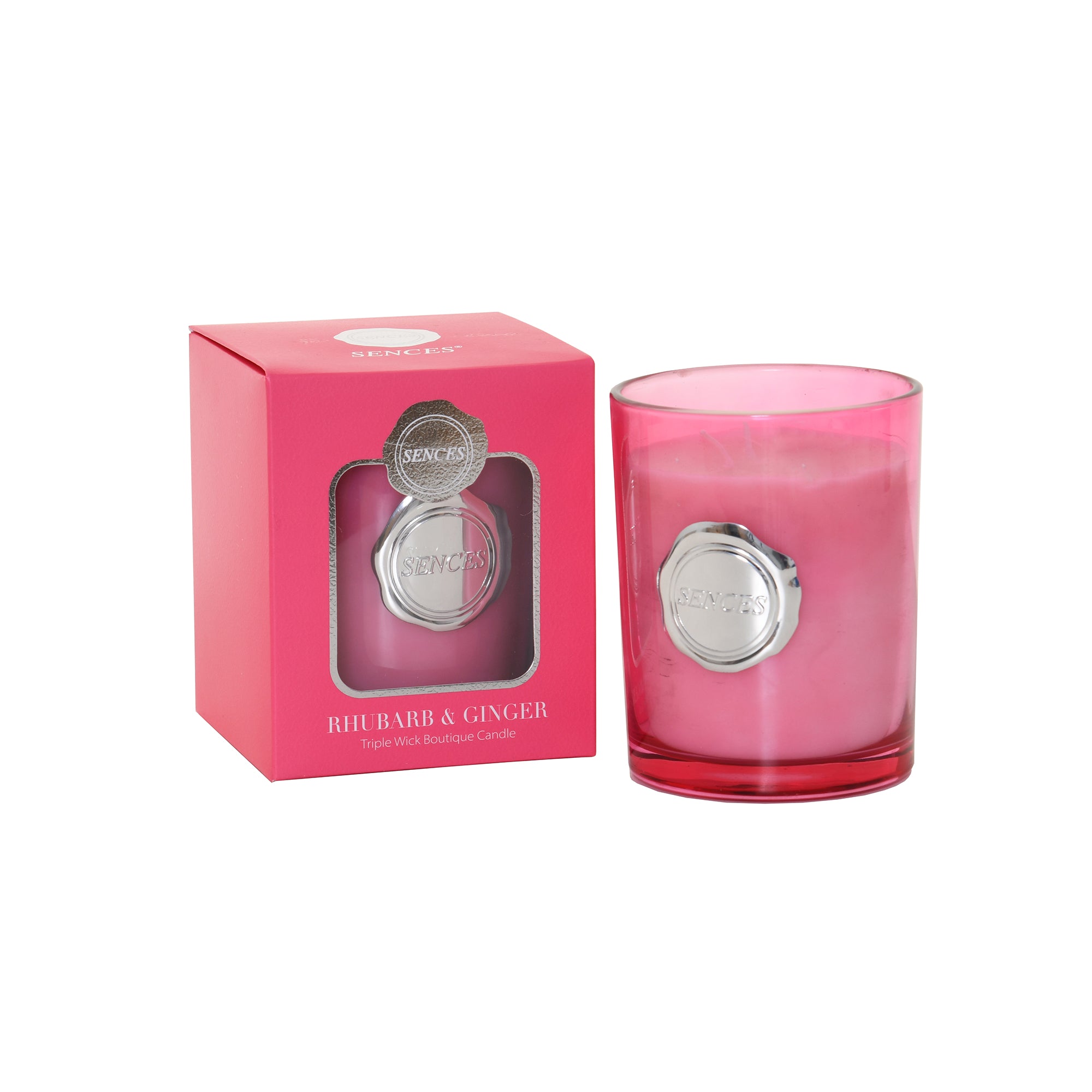 Sences Premium Luxury Scented Candle Rhubarb & Ginger