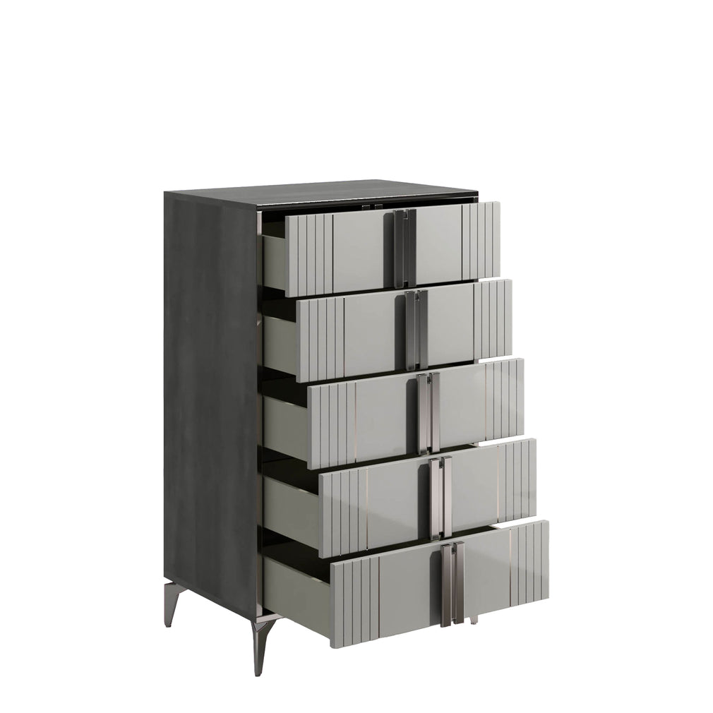 Diamonte - 5 Drawer Tall Chest