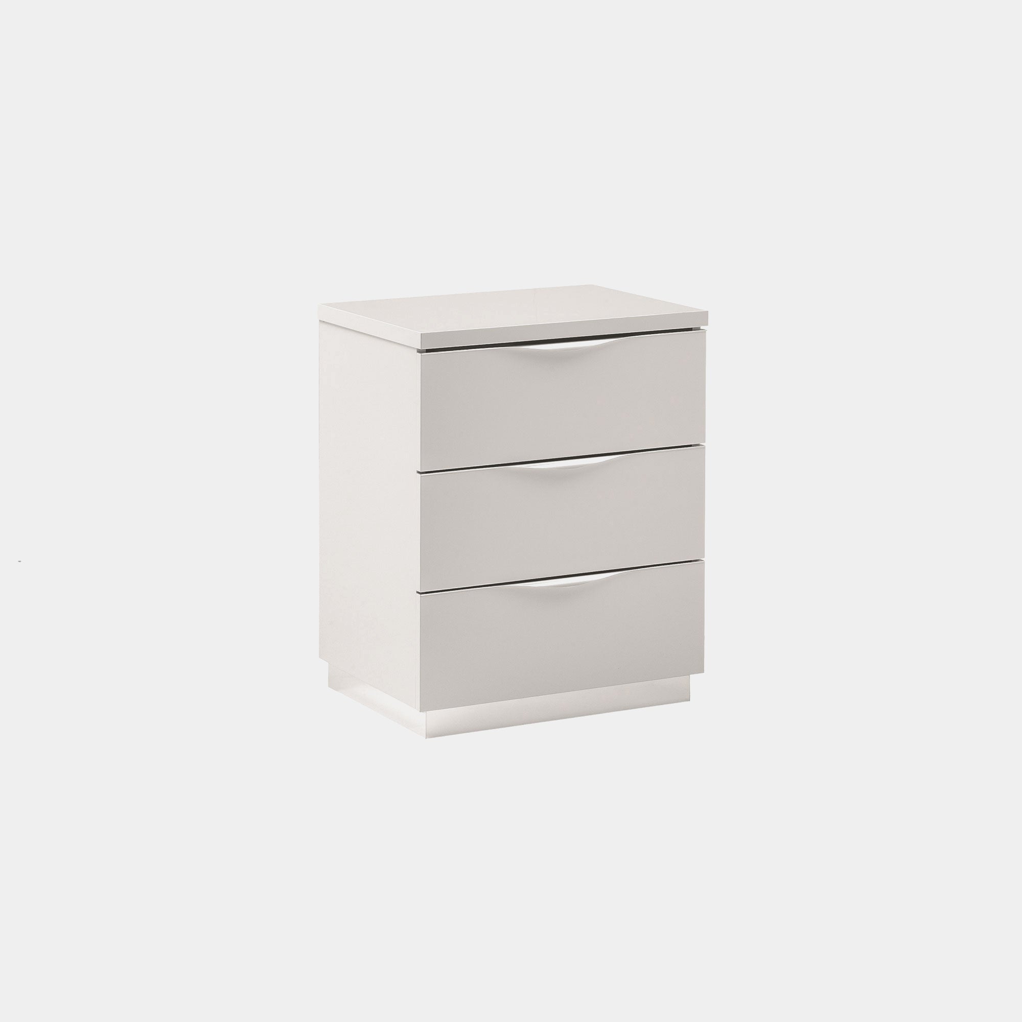 60cm Narrow Chest of 3 Drawers White