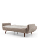 Click Clack Sofa Bed In Fabric Natural With Dark Legs